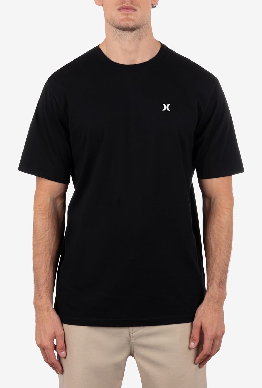 Hurley Mens Short Sleeve Icon Logo Core T-Shirt, Regular Fit Crewneck Tee - Image 3