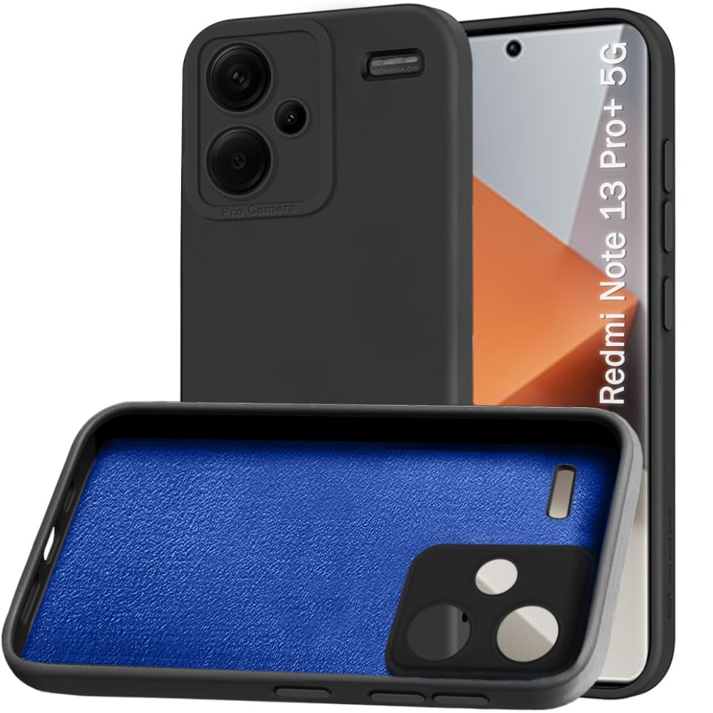 TheGiftKart Liquid Silicon Back Cover Case for Mi Redmi Note 13 Pro Plus 5G | Stylish Camera Protection Module | Micro-Fibre Lining Inside | Back Cover for Redmi Note 13 Pro Plus 5G (Silicone, Black) (B0CRDKYTSY) Amazon Price History, Amazon Price Tracker