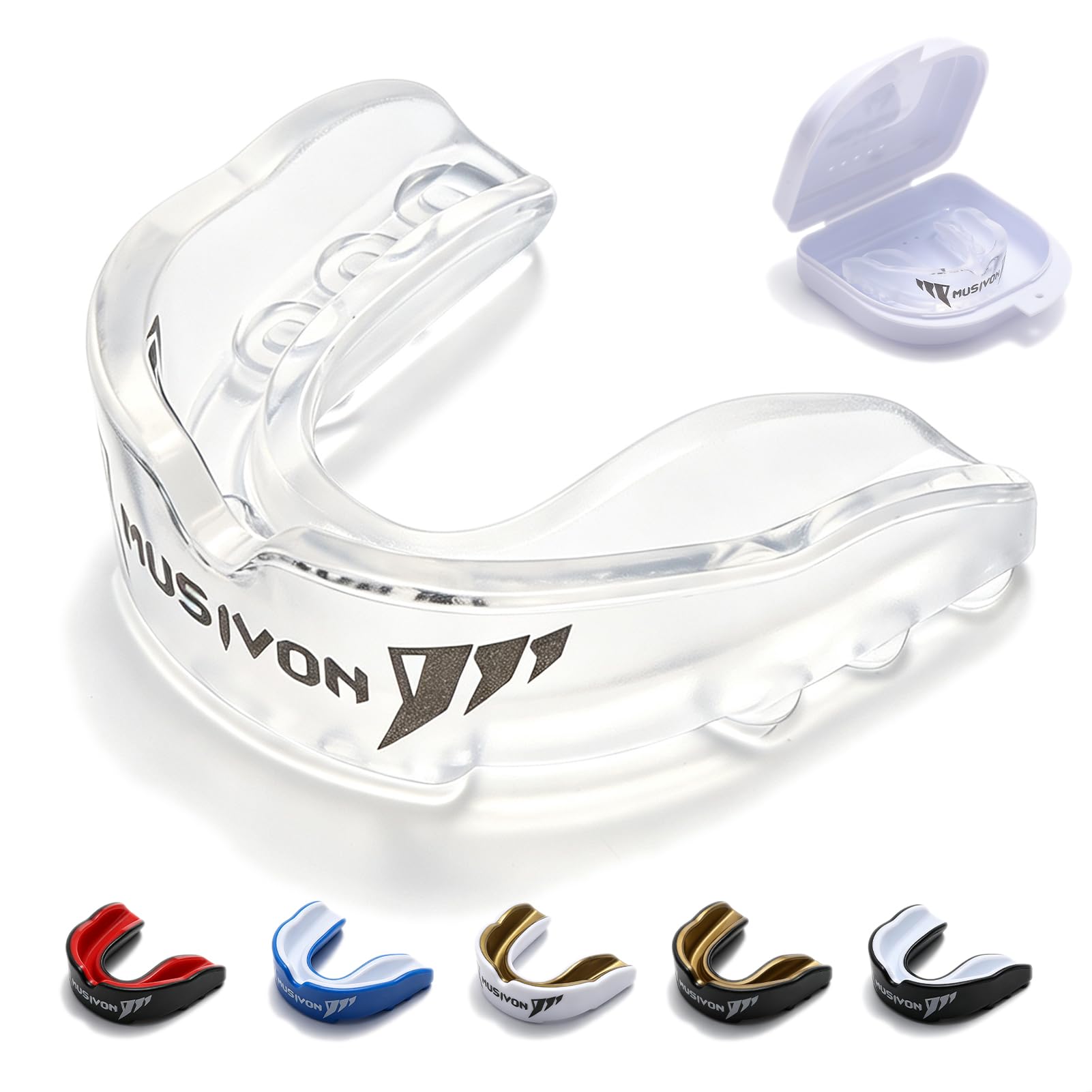 Musivon Mouth Guard for Adults & Juniors, All Contact Sports Gum Shield