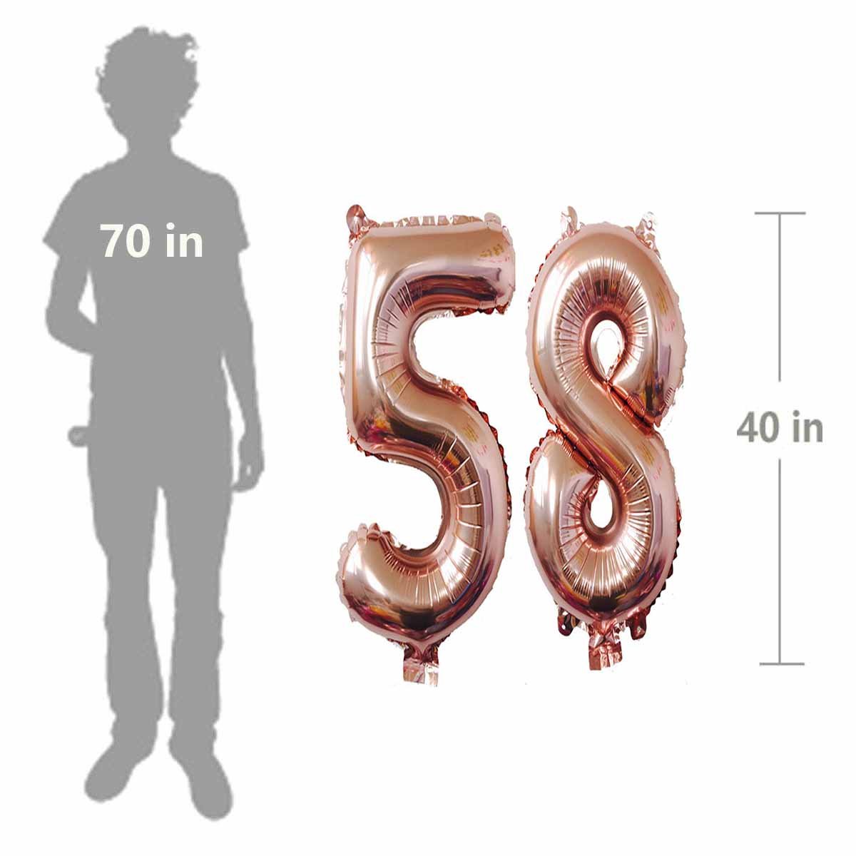 Maigendoo Jumbo 85 Number Balloon 40 Inch Large Digit Balloons Huge Helium Balloon Foil Mylar Balloon With Swirl Decorations For 85th Birthday Party Graduation Celebration Anniversary Event, Gold