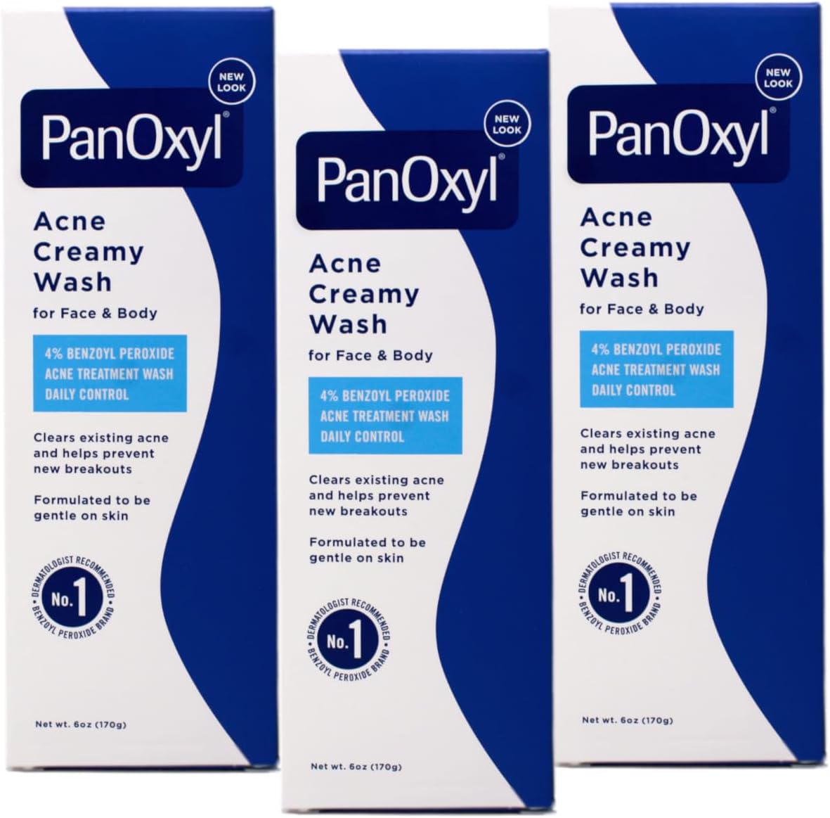 – Creamy Acne Wash with 4% Benzoyl Peroxide Reduces Blemishes and Exfoliates Skin Cells – 6 oz (3 Pack)