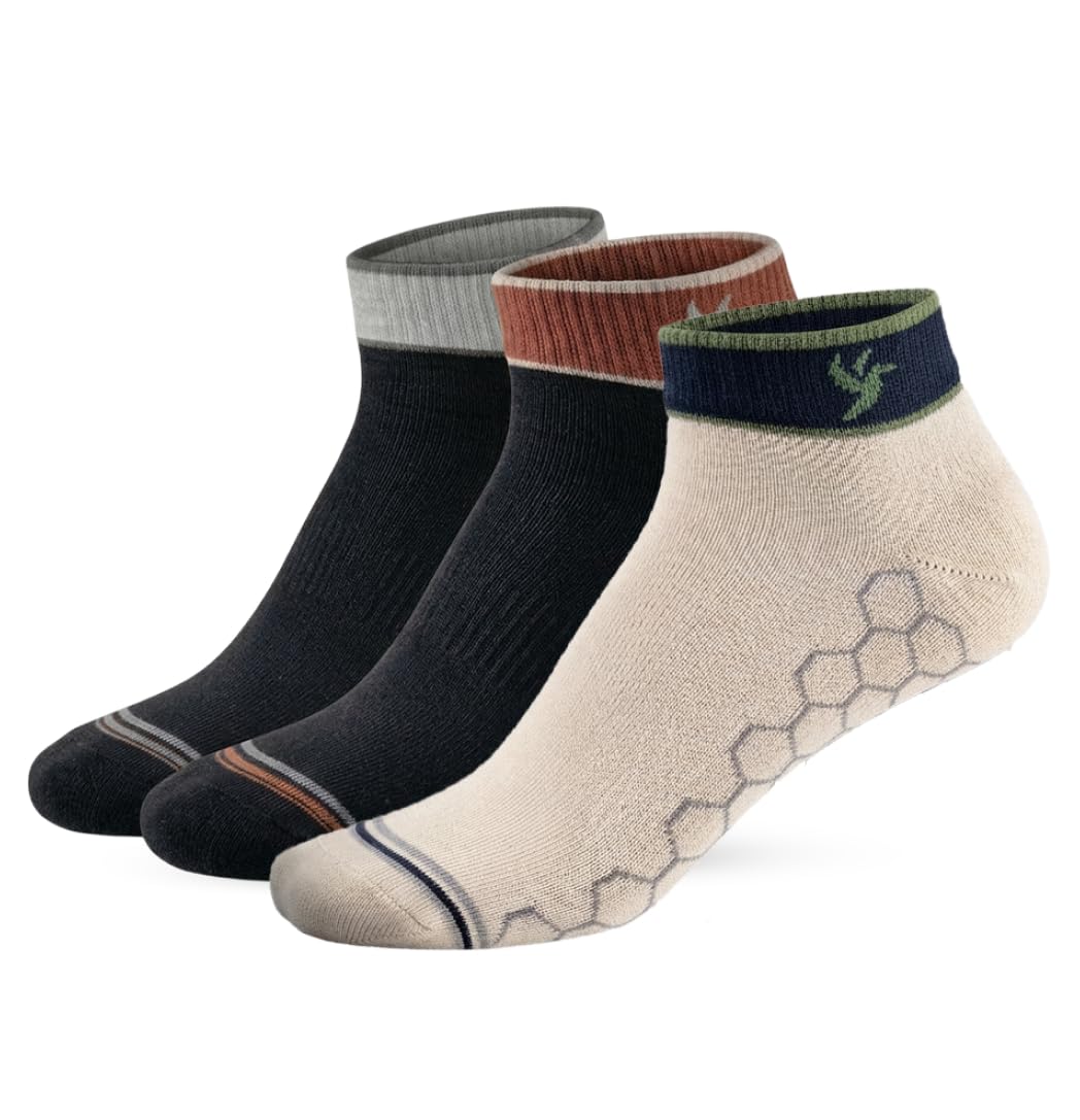 Men's Nylon Blend Ankle Socks | Breathable & Moisture Absorbent | Anti-Odour | Daily Wear Socks-picture-19