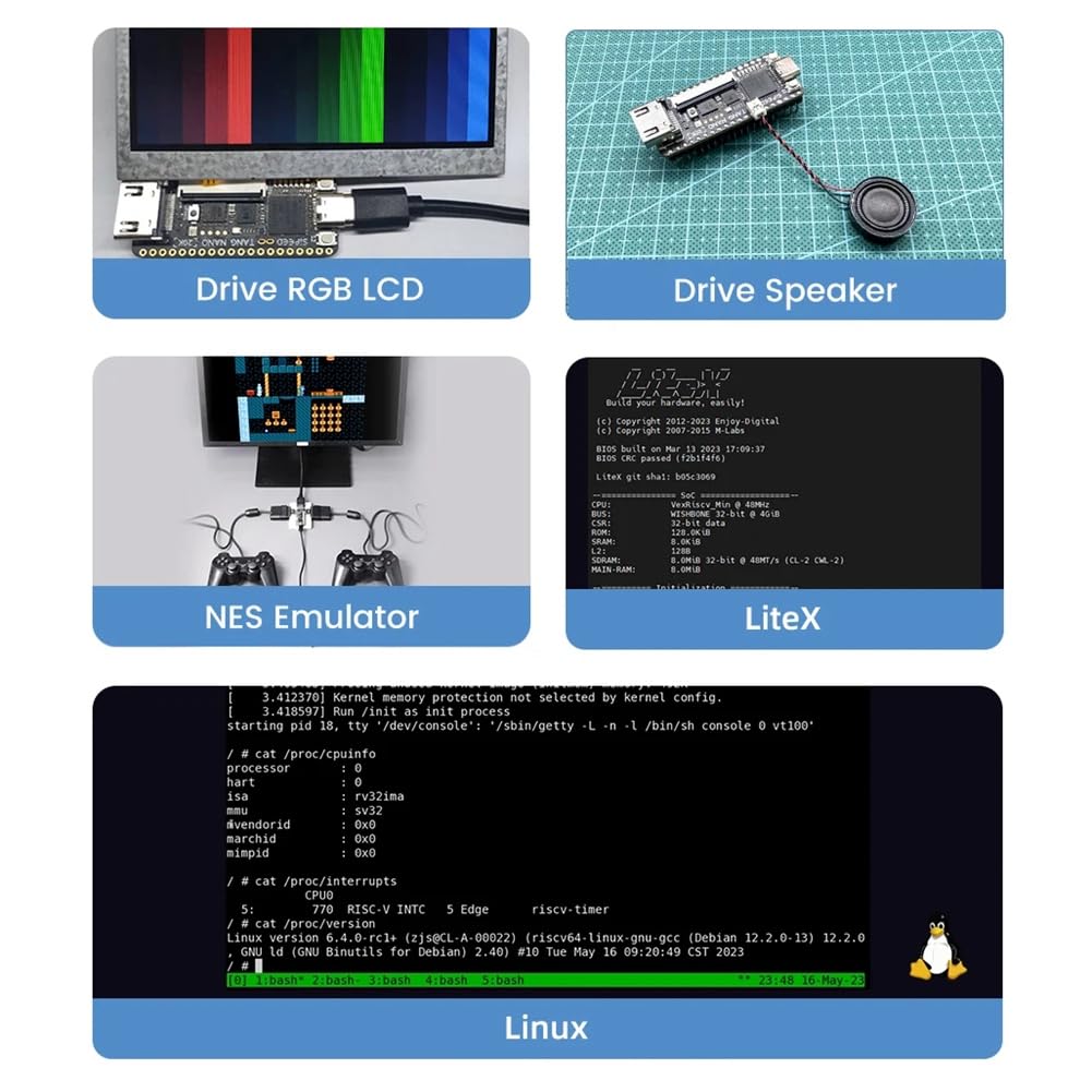 Tang Nano 20K FPGA RISCV Scheda di Sviluppo Linux Kit di Giochi retrò RISCV Lettore di Giochi retrò Linux