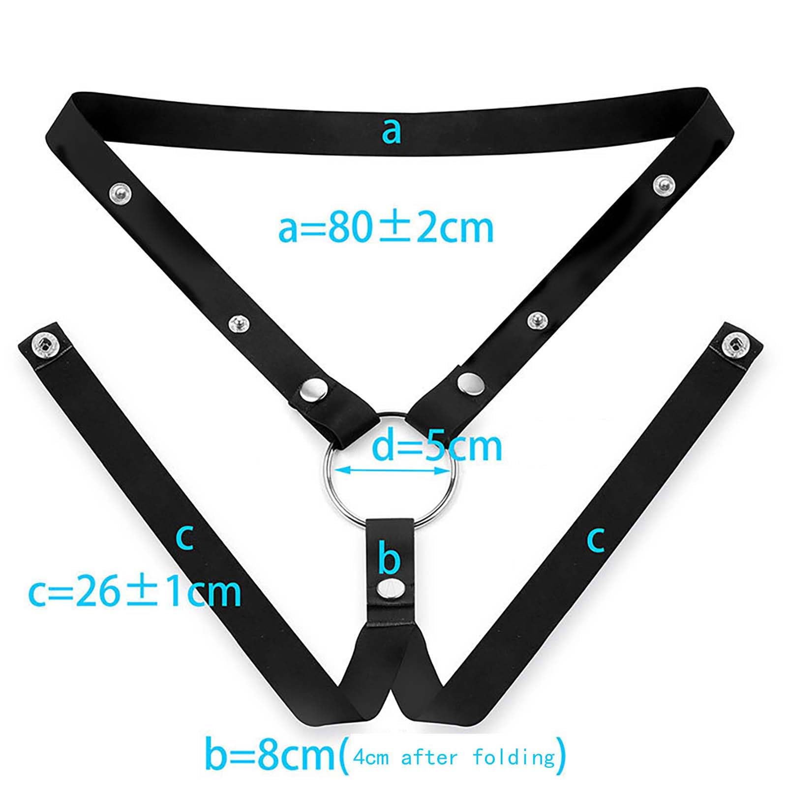 Gabbia Fitness invertita, Set di Protezione Fitness Maschile con 4 Anelli e 1 Cintura Regolabile, Set Invisibile Leggero e Traspirante -A64IT