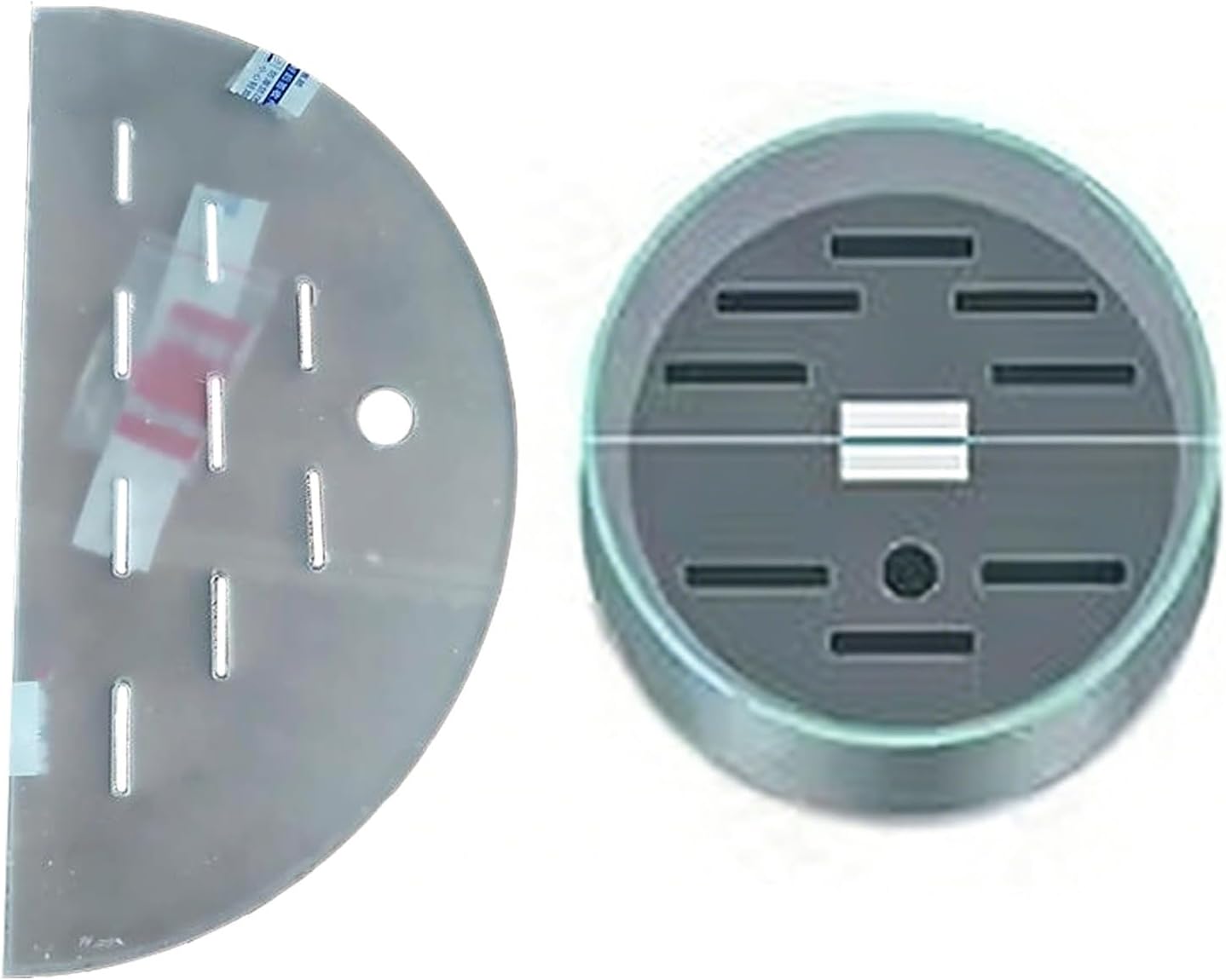 1PCS Round Aquarium Cover Lid, Clear Acrylic Fish Tank Anti-Jump Lid, Multi-Hole for Turtles/Reptiles/Shrimps/Fish(40cm (15.7"))