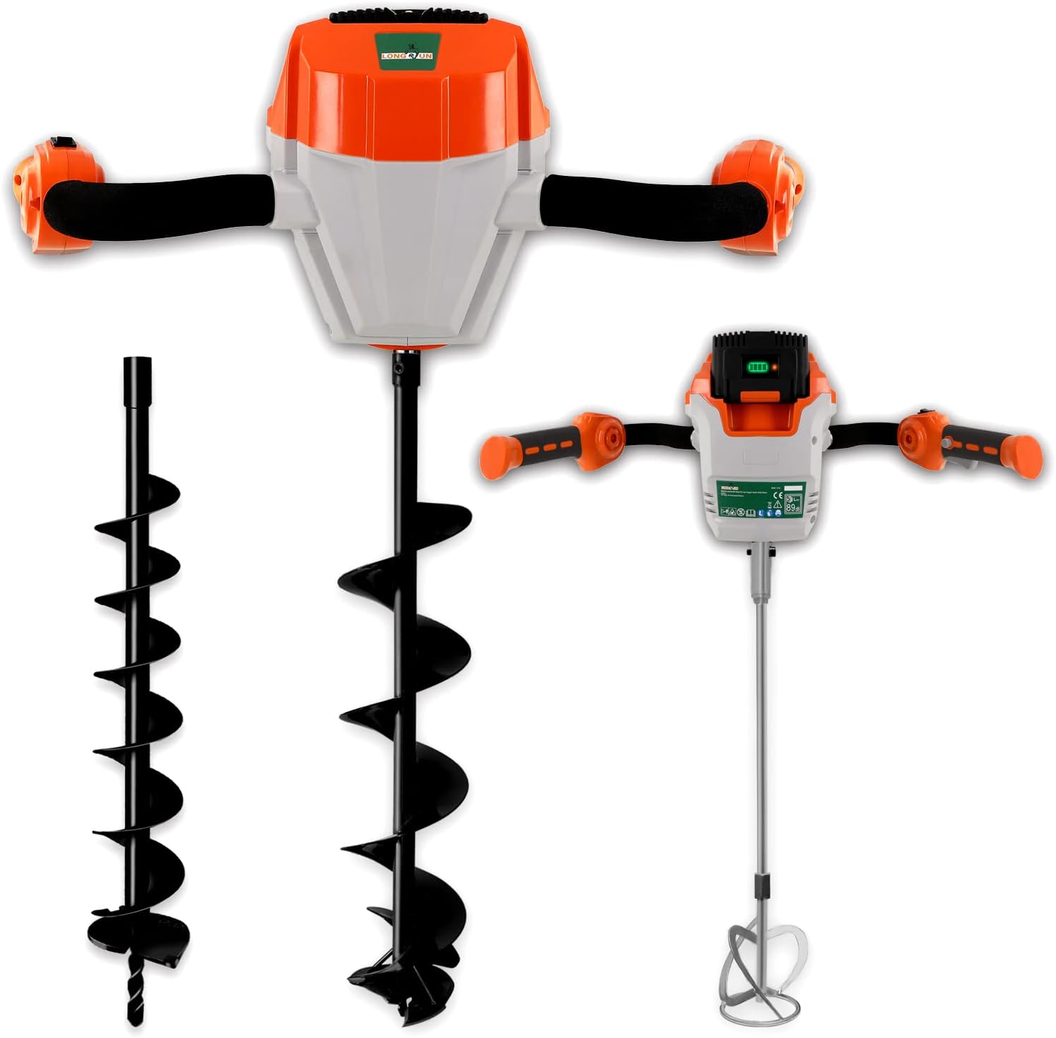LONGRUN Electric Auger Post Hole Digger Heavy Duty Earth