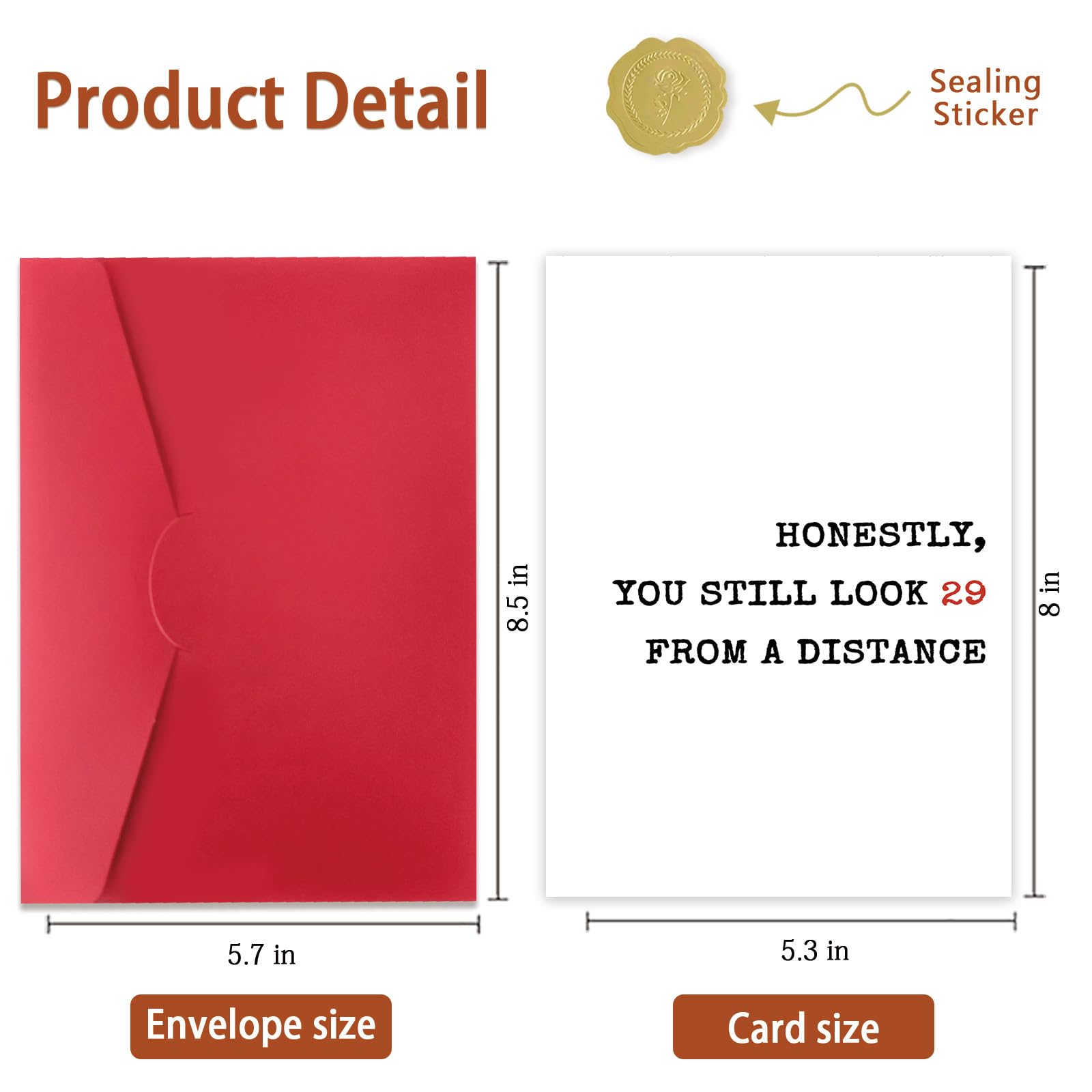 ICOOLYI Carte d'anniversaire amusante pour elle ou lui, cadeau d'anniversaire de 30 ans pour homme et femme, décorations de fête d'anniversaire