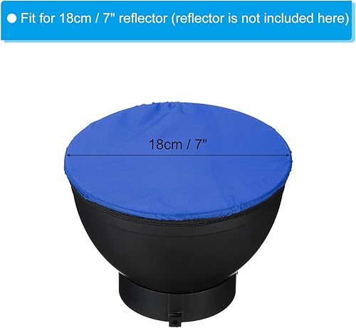 Miniatura 22 de PATIKIL Cubierta de lámpara difusora suave de 7 pulgadas y 7.1 in, paquete de 4 difusores de tela, reflector estroboscópico, calcetín para luz