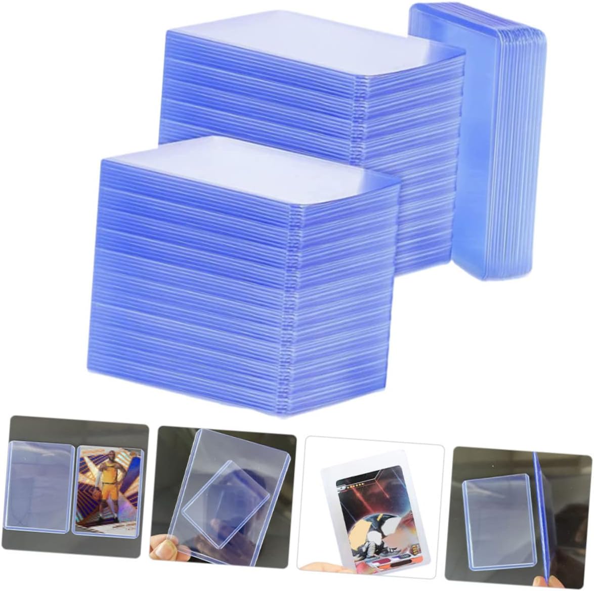 BESPORTBLE 100Pcs Card Sleeves Scratch Protectors for Trading Cards Lightweight and Portable for Id Business Protection Design