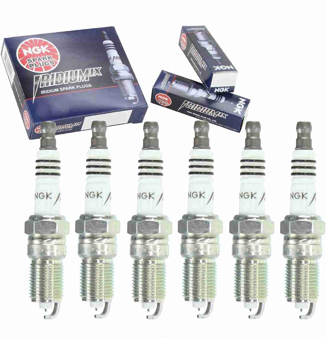 6 pc NGK Iridium IX Spark Plugs compatible with Chevrolet S10 4.3L V6 1996-2004