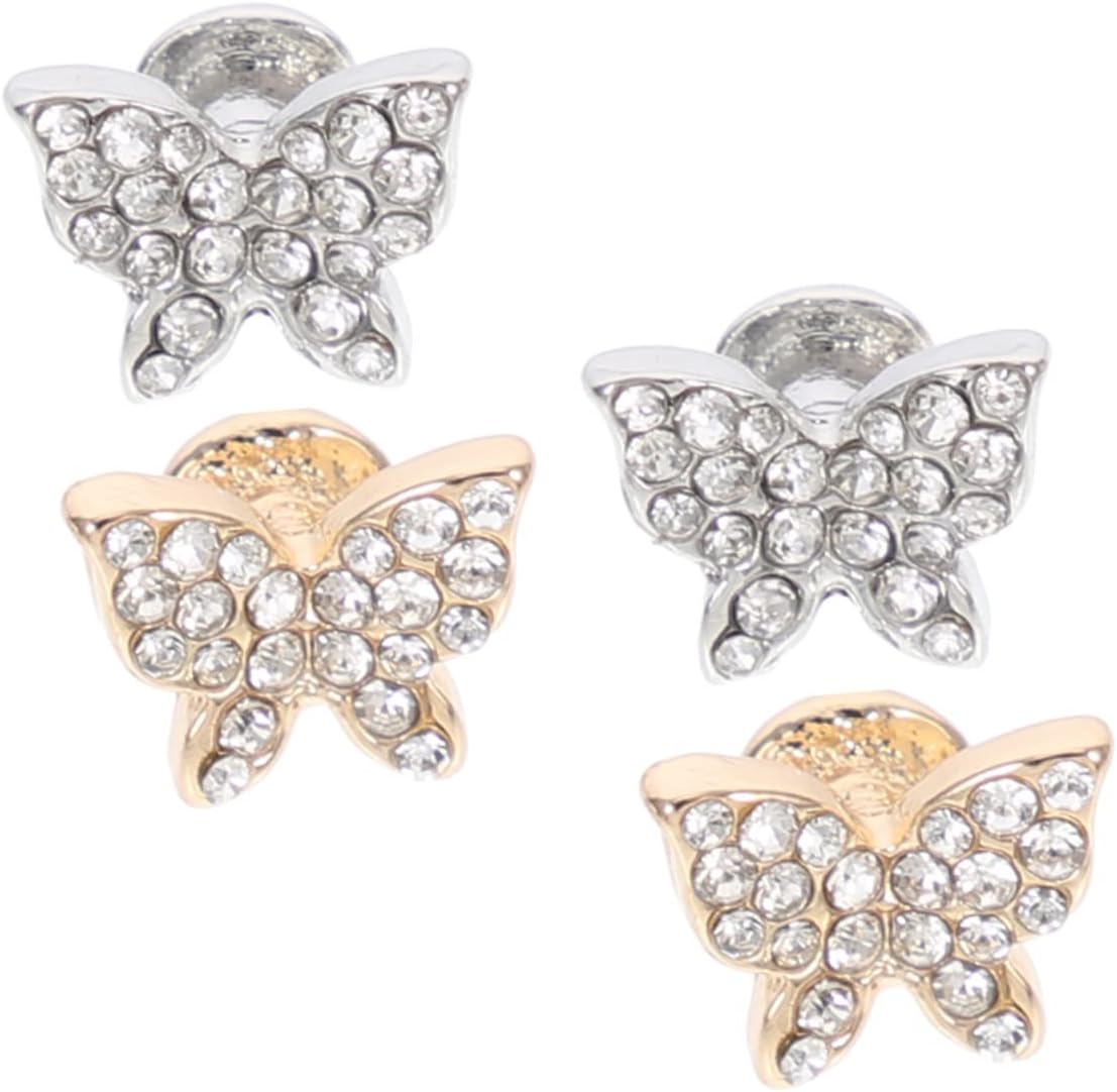 4Pcs Decorative Silicon Watch Strap Charms Delicate Band Accessories Nail Studs for Women Adjustable and Unique Style for Smartwatch