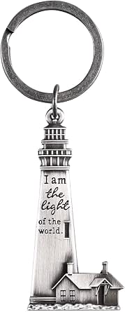 Amazon.com: Dicksons Lighthouse - I Am The Light Of The World, Silver 2 ...