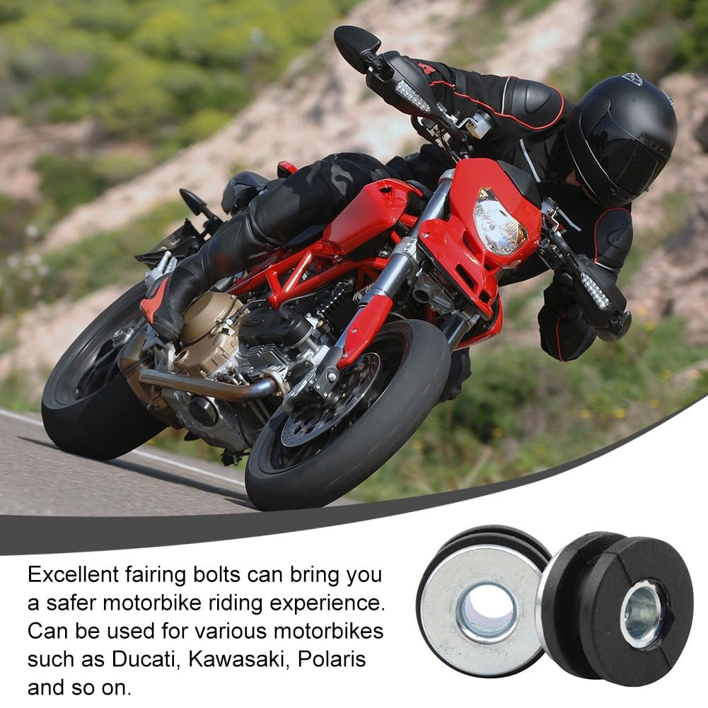 Ejoyous Motorrad Verkleidungsschrauben Kit - 198 Teile M5 M6 Schraubenset In Silber