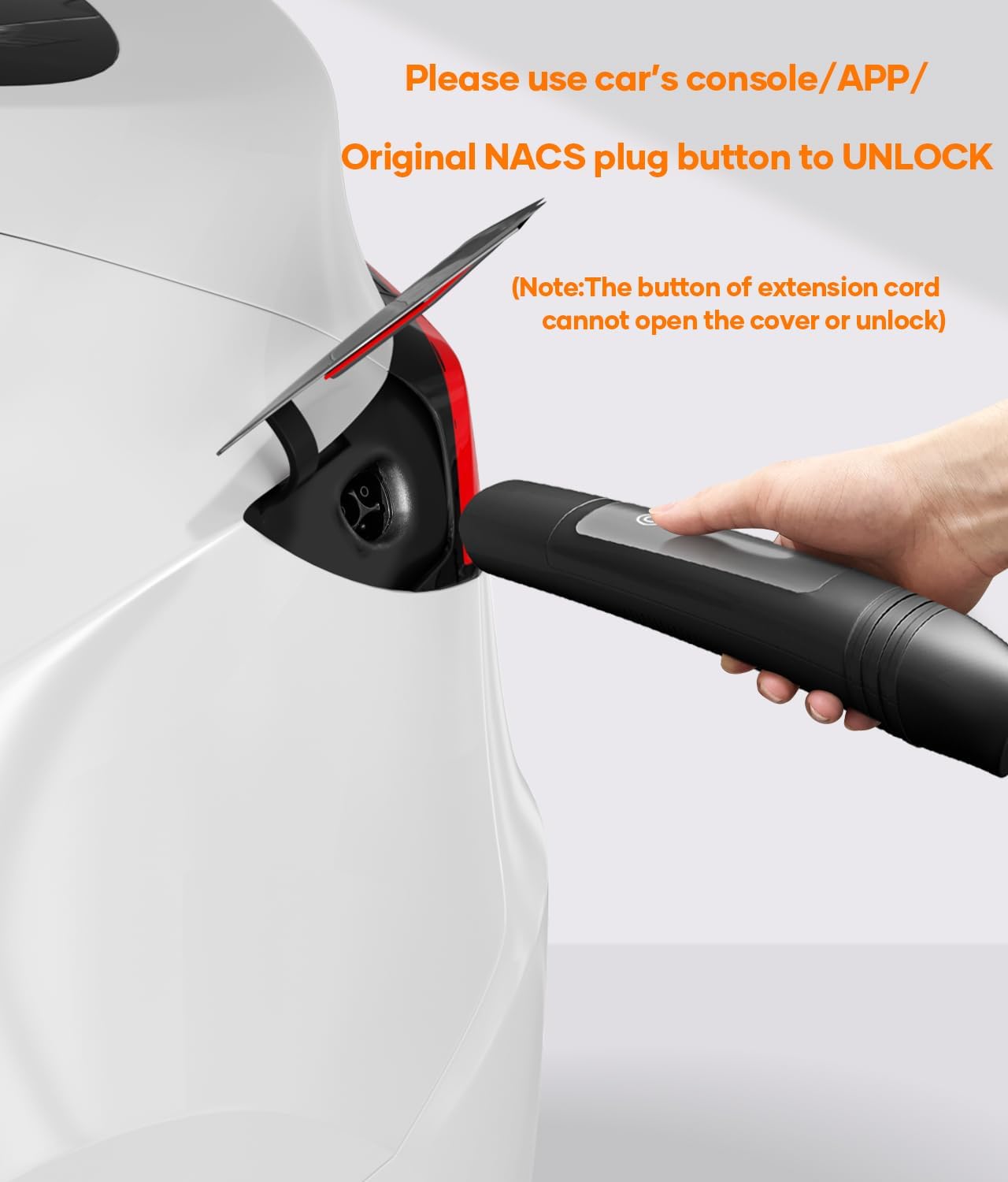 40ft NACS Extension Cord,Up to 50A 240V Without Drops in Power,Compatible with Model 3/Y/X/S (40ft)