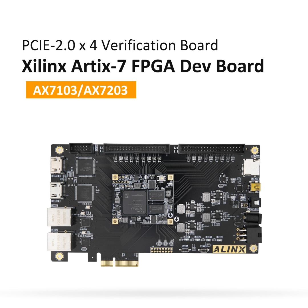XILINX A7 FPGA Development Board Artix-7 XC7A100T PCIex4 Ethernet