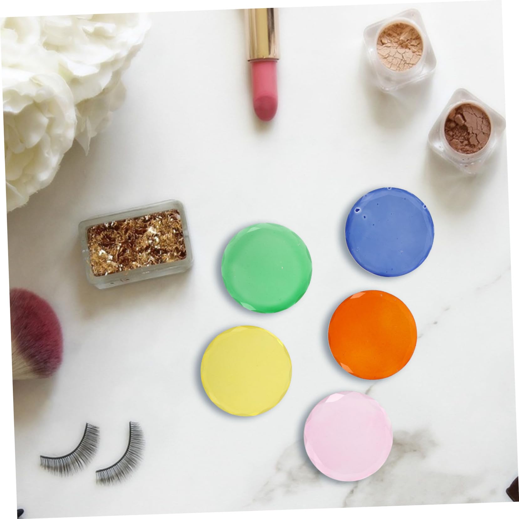 POPETPOP 15pezzi Vassoi Per Extension Ciglia Porta Ciglia Professionale Per Make up Di Colorati Arancione Per Applicazione Rapida e Comoda