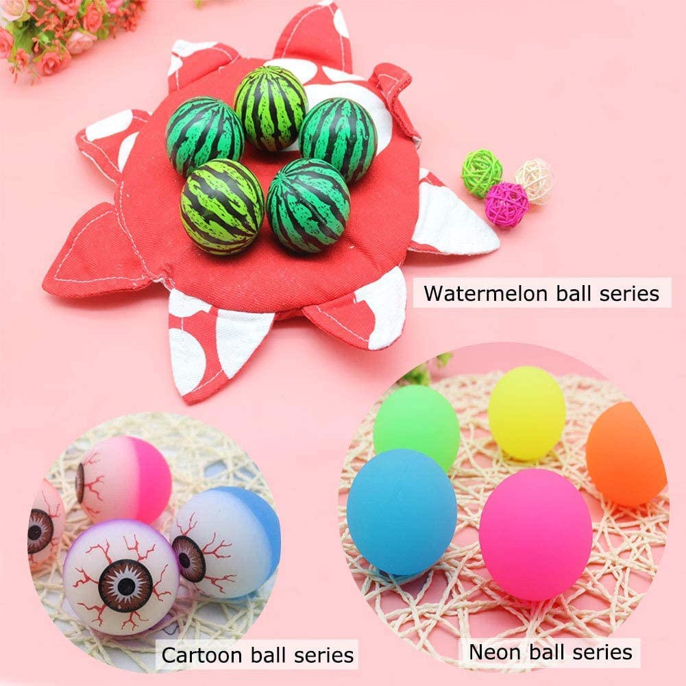 D Moto World DMW 36 Pieces Bouncy Balls 30 mm Diameter Bouncy Ball Party Bags Fillers for Kids Large Assorted School Prize Festival Gifts (Medium 36 Pieces) 1