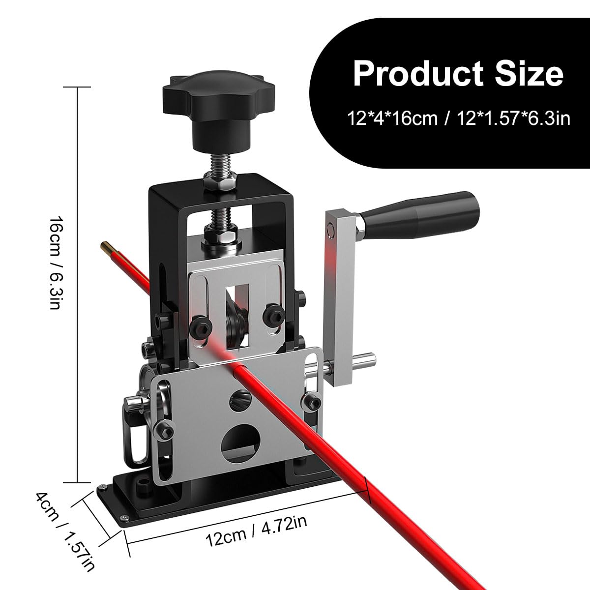Spelafili Manuale A Manovella - Per Cavi Da 1 A 20mm, Riciclo Rame, Lama In Lega Affilata