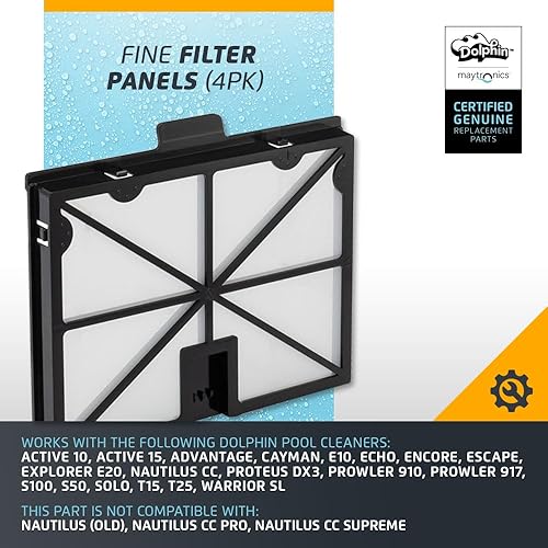 Miniatura 3 de Dolphin Pieza de repuesto original — Paneles de filtro fino (4PK) — 9991468-R4