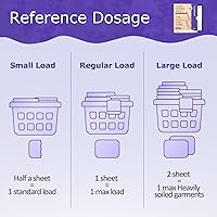 Vista 6 de CLEARALIF Platinum - Hojas de detergente para ropa, lavanda, limpieza profunda, ideal para viajes, apartamentos, tiras de lavandería, ecológicas e