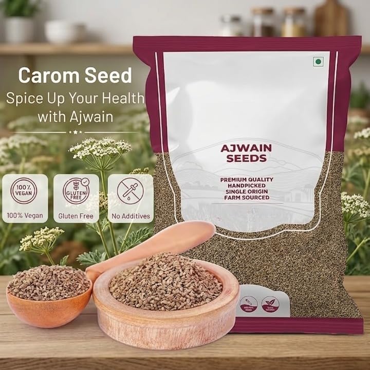 100% Natural and Pure Ajwain 100gm Preservatives Free and Rich in Fibre Carom Seed.