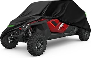 Wasserdichte UTV-Abdeckung, Ersatz für Polaris RZR-Zubehör, Outdoor-Abdeckung, staubdicht, mit Wärmeableitungsöffnungen und winddichten Schnallen für Schutz vor Regen, Schnee, Staub (XP 4/Turbo S 4/S4