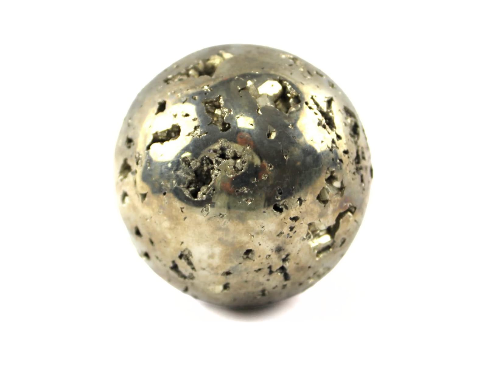 Jet Peru Pyrite Cluster Ball 50-55 mm – Natural Healing Crystal Sphere for Wealth, Protection, Feng Shui Energy, Meditation, Reiki, Home Décor, Good Luck Stone
