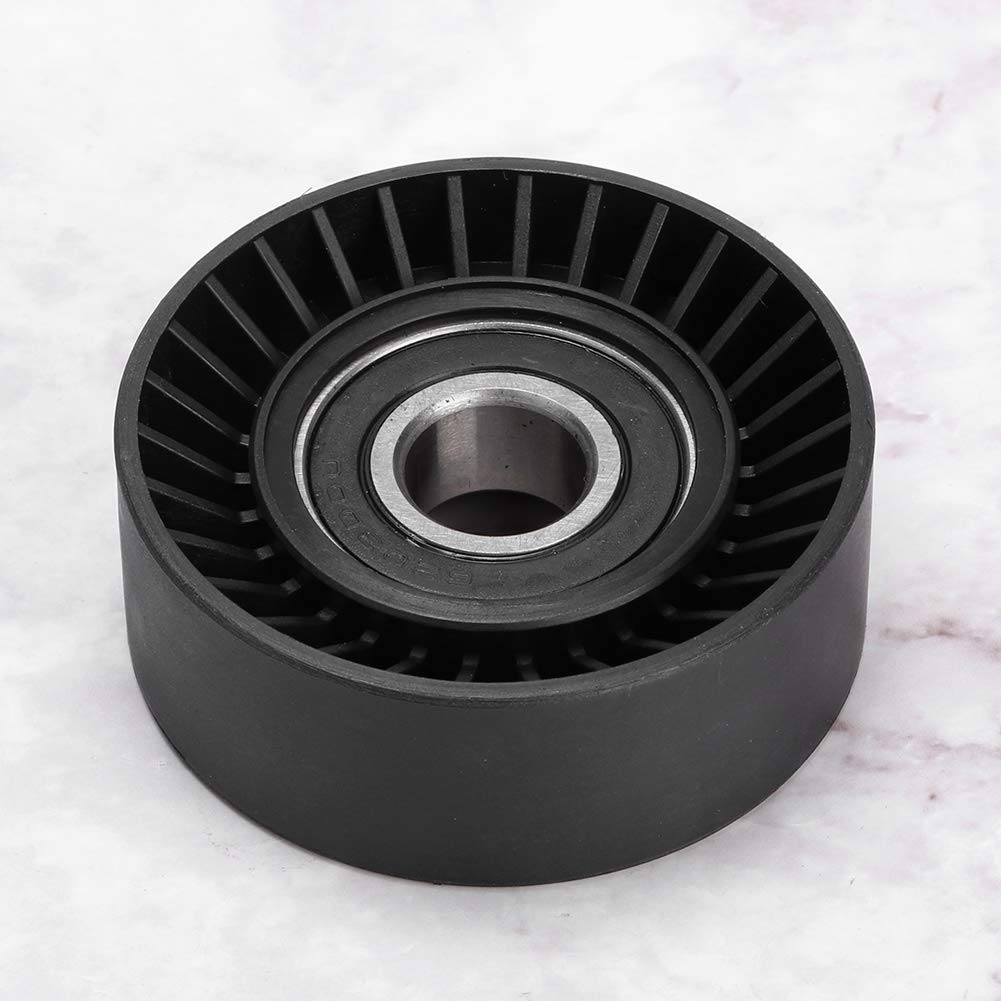 Poulie de tendeur de courroie, poulie de tendeur de courroie de voiture en plastique d'ingénierie 11281433571 adaptée pour E36 E46 E34 E39 E60 E61 E38 E65 E66 E83