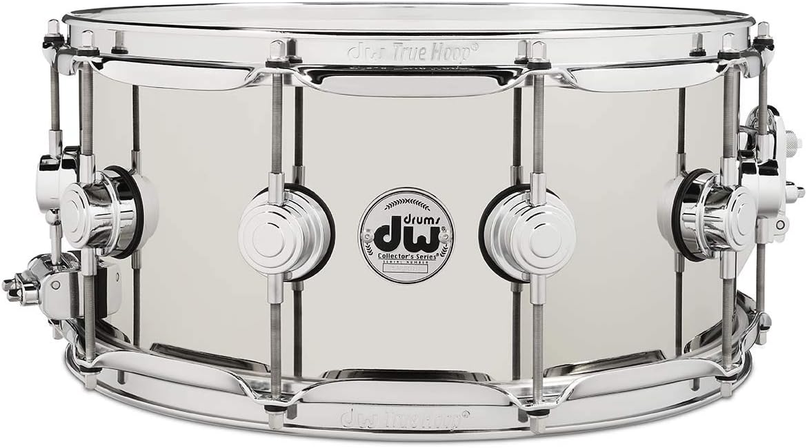 DW Collector's Series Metal Snare Drum - 6.5 x 14-inch - Nickel Over Brass - Chrome Hardware