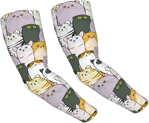 GLOVET Mangas de brazo de voleibol para hombres y mujeres, protección UV, compresión de béisbol, mangas de brazo para deportes de verano