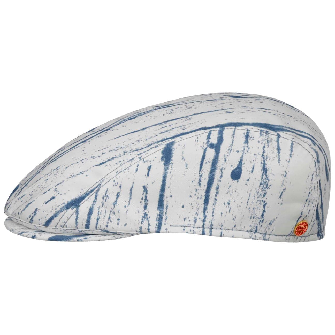 Mayser Flower Denim Flatcap Schirmmütze Herren und Damen Made in EU Frühling Sommer