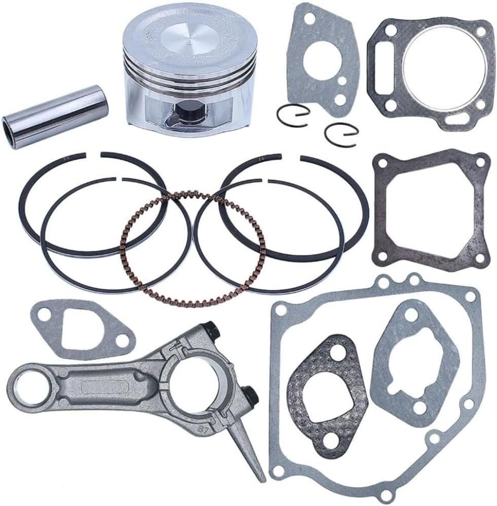 68mm Connecting Rod Piston Ring Full Gasket Kit Compatible with Honda GX160 6.5HP GX 160 Engine Motor Lawn Mower Parts (1)