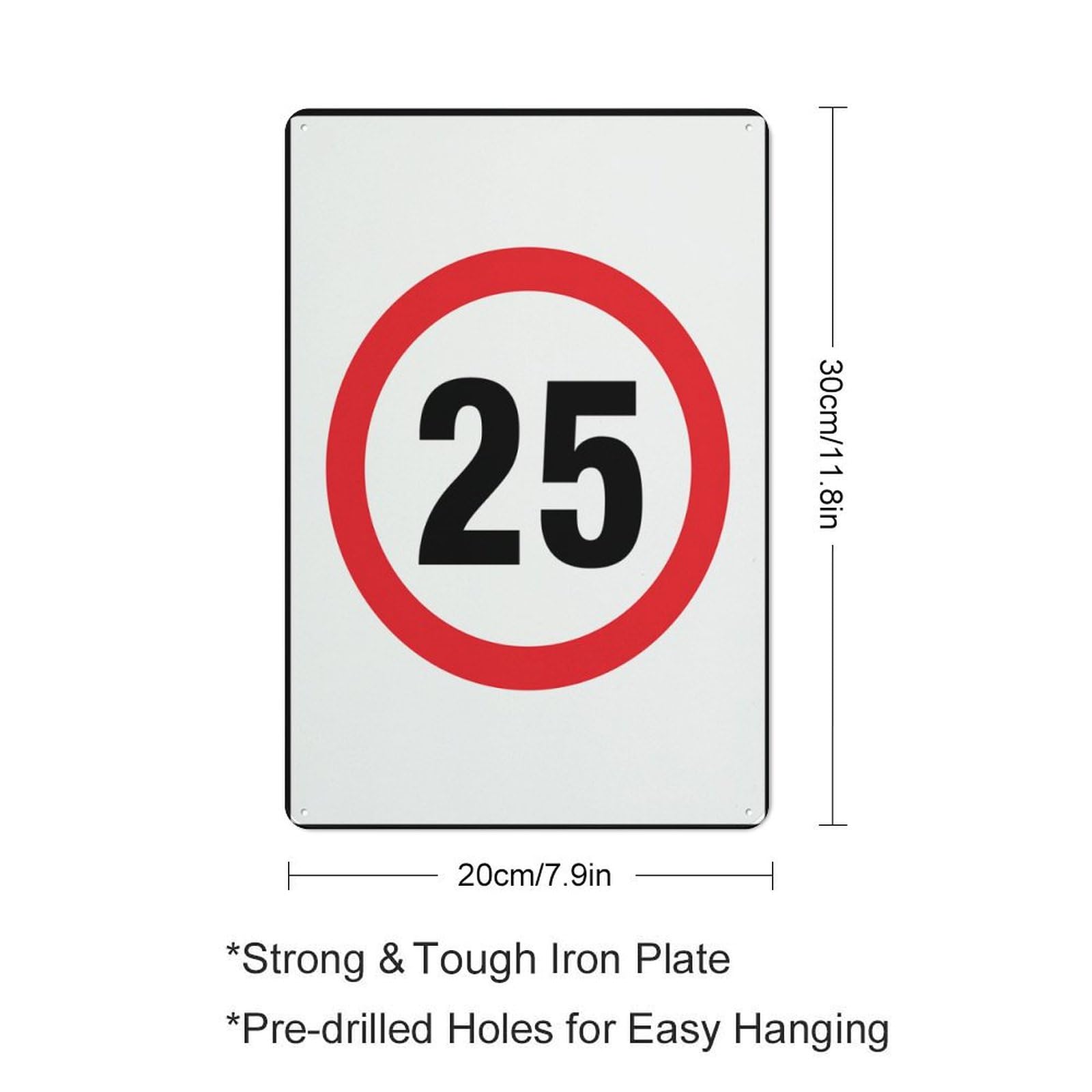 Amazon.com: Speed Limit 25 Kph Sign Safe Sign, Signs Outdoor, 12 X