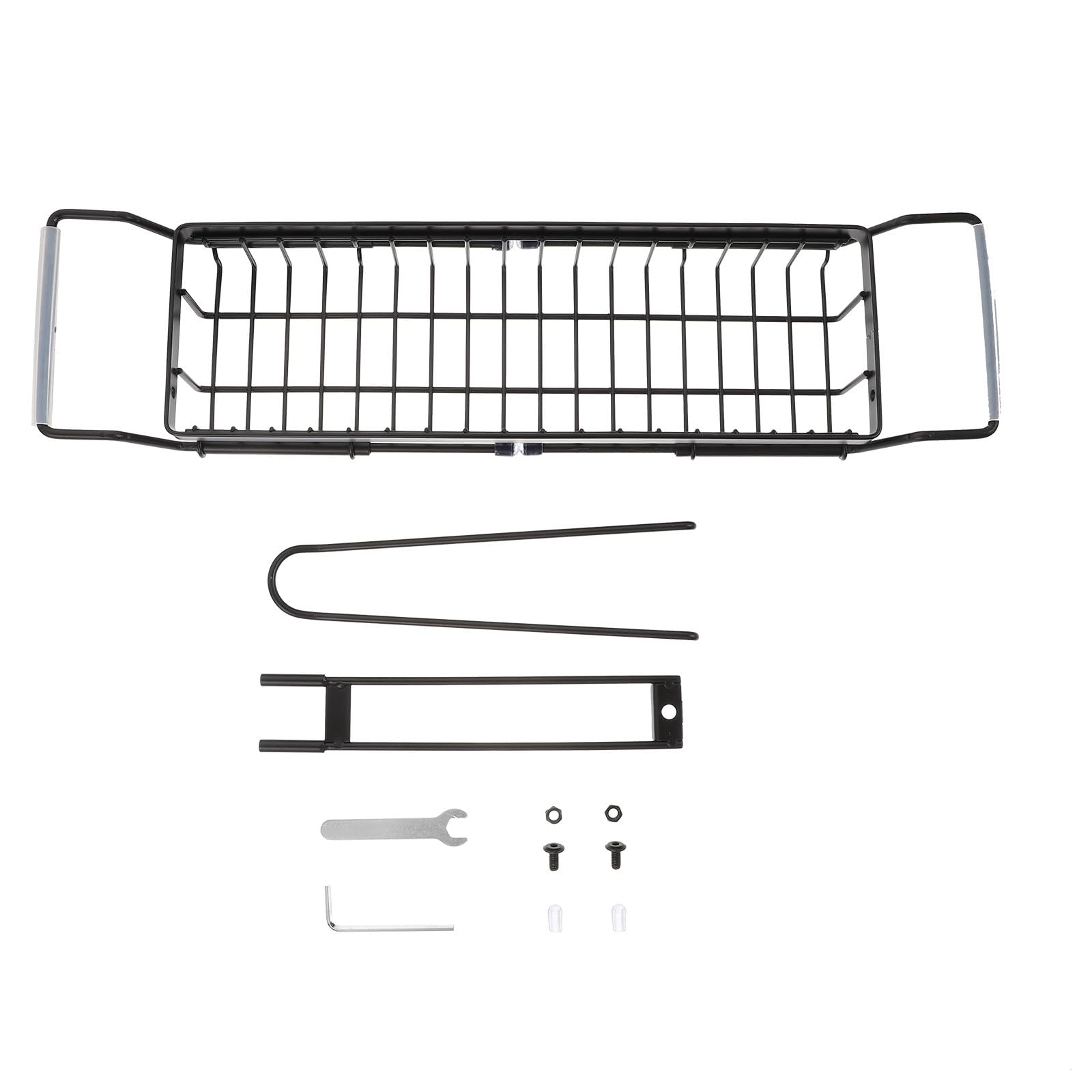 Estante Escurridor de Fregadero de Cocina Extensible 425-54 CM Soporte Inoxidable para Paños y Jabón Cesta Organizadora para Frutas y Verduras 1 Pieza Uso Fregadero