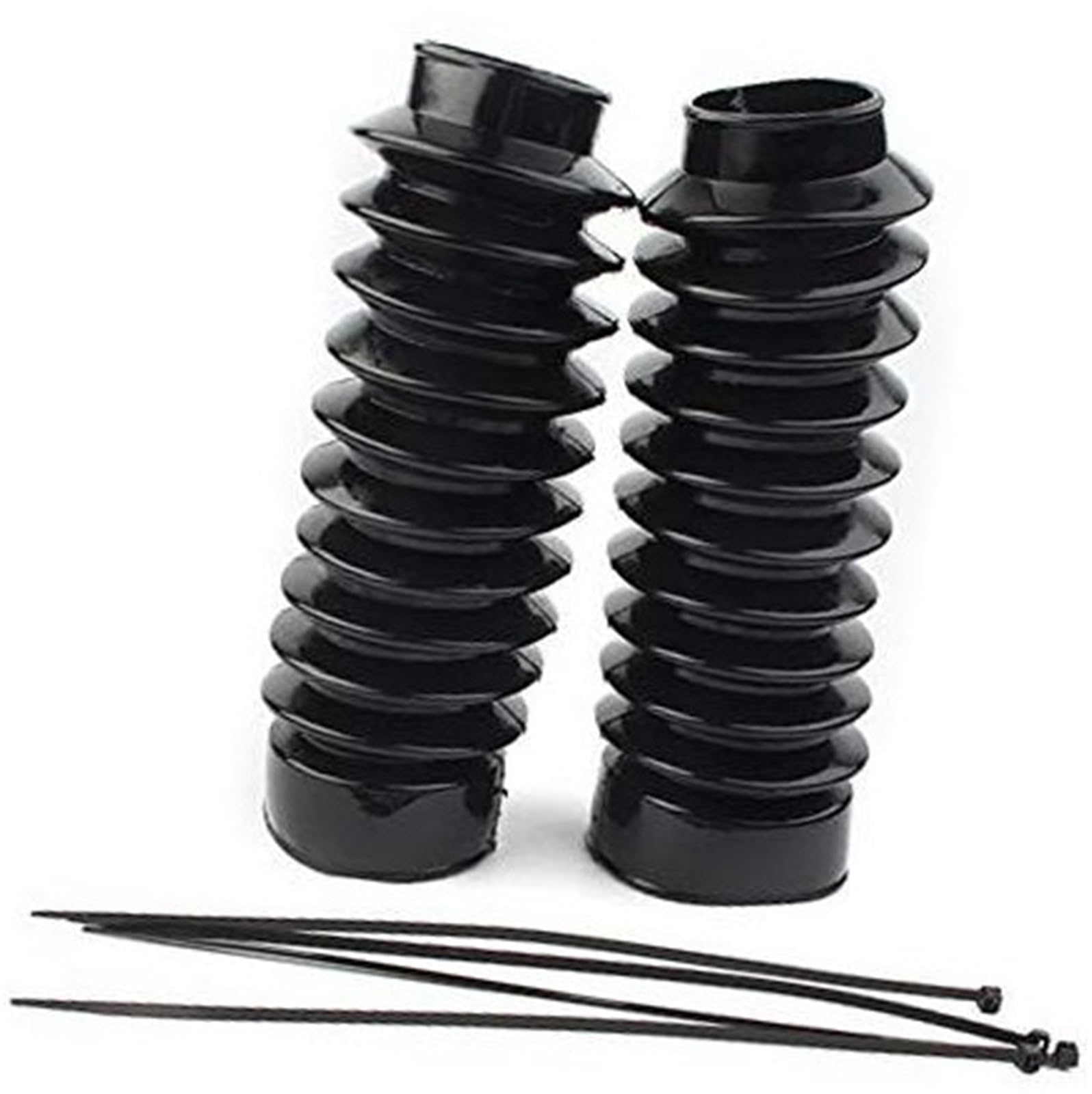 Wivplex Moto 49mm, Fourche Couvre Soufflets en Caoutchouc Avant Gators amortisseurs Bottes, for Harley, Dyna FXDWGI FXDWG Cache-Fourche