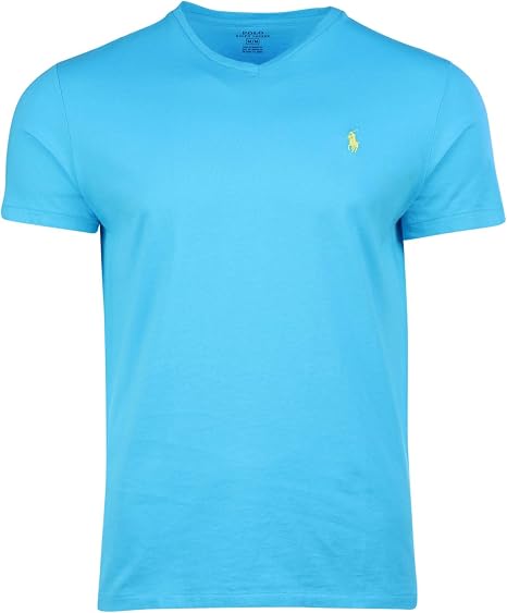 Amazon ラルフローレン ポロシャツ メンズ ビッグ トール クラシックフィット Vネック Tシャツ Us サイズ 4x Large カラー ブルー Tシャツ カットソー 通販