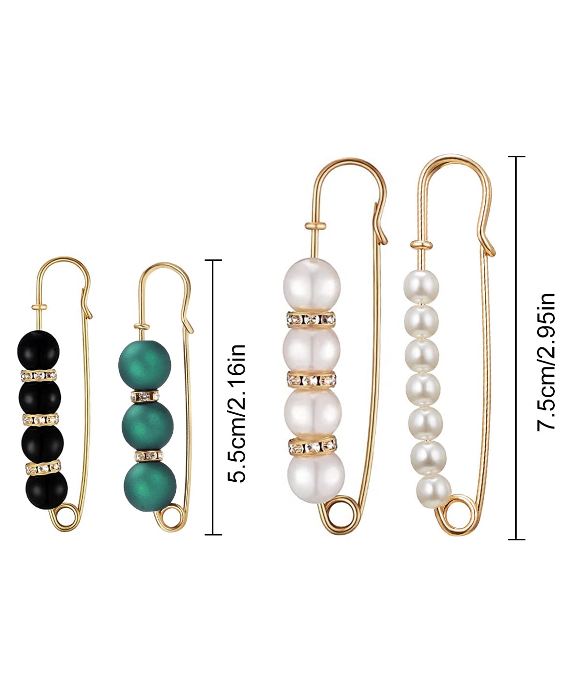 Holibanna Spilla Con Perle E Strass Per Abbigliamento Femminile