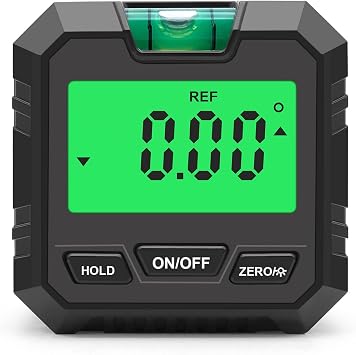 Karlak Mini Digital Inclinometer Protractor/Inclinometer/Level 3 in 1 Angle Finder Angle Meter/Bevel Gauge 90 Gauge Digital Level Box for 4 x 90 Degree Measuring