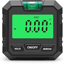 Henniu Mini inclinômetro digital transferidor/inclinômetro/nível 3 em 1 localizador de ângulo medidor de ângulo/medidor chanfrado medidor de 90° caixa de nível digital para faixa de medição de 4 x 90