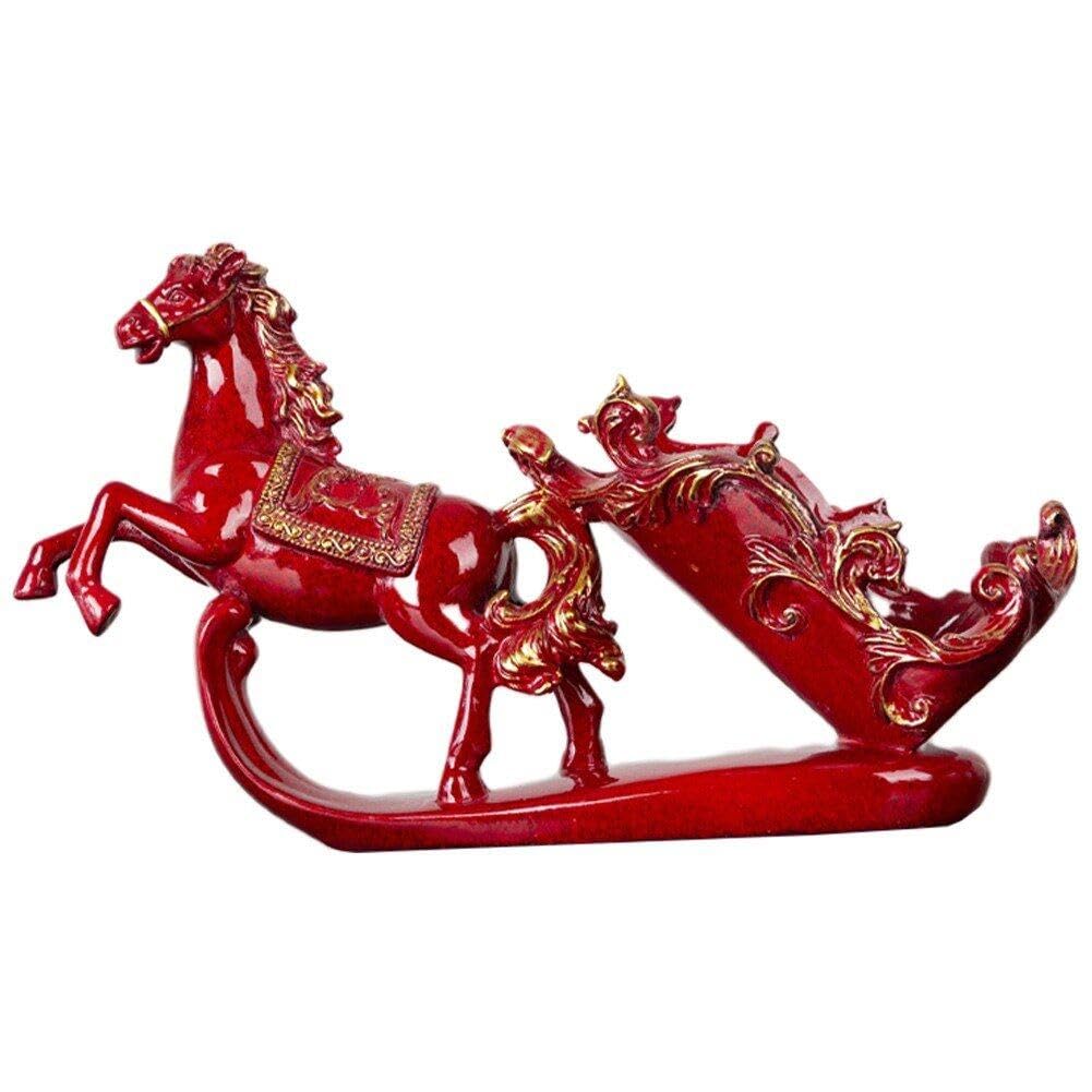 Casier à vin cheval en résine : porte-bouteille de table design