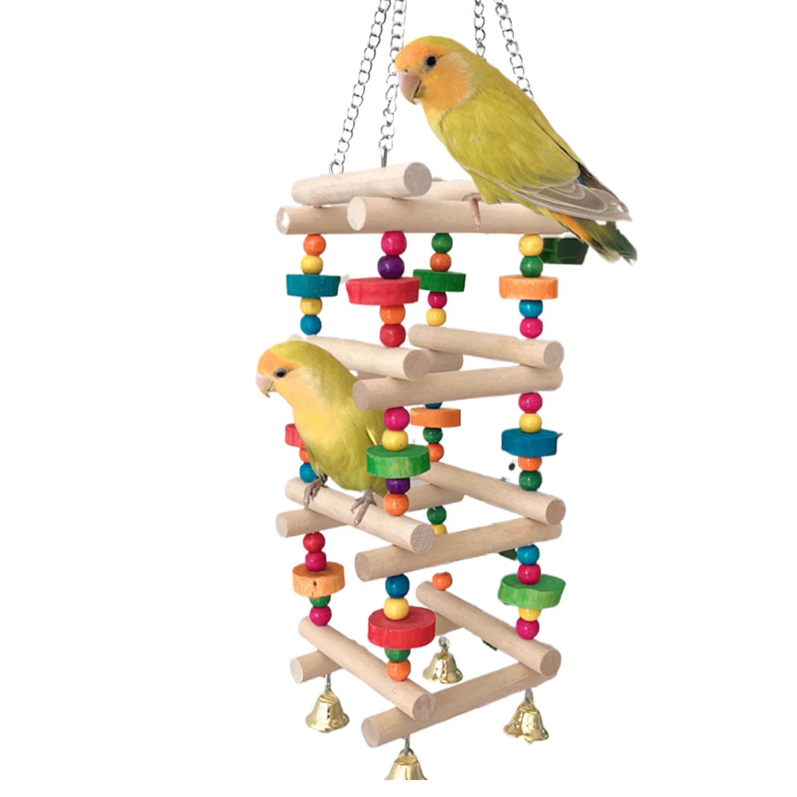 Jouets à mâcher en bois pour perroquet pour l'animation de la cage