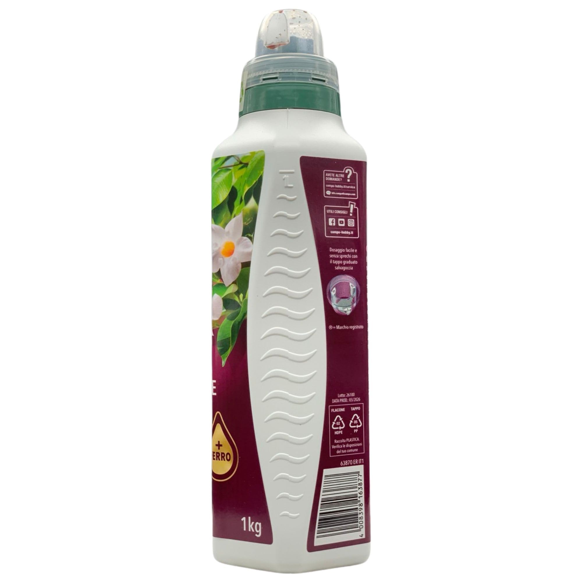 SET: 2x Concime NUTRIMENTO Con SANGUE DI BUE Più Ferro. Per Tutte Le Piante Ornamentali, Orticole e Da Frutto 1000ml + 100pz Guanti HDPE Monouso