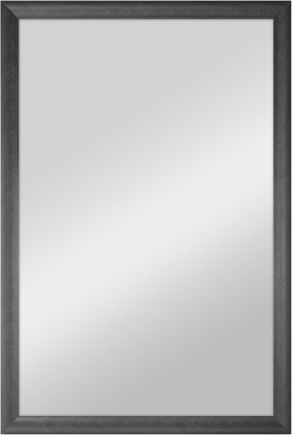 MCS 23x34.25 Lara Large Wall Mirror, Black Traditional