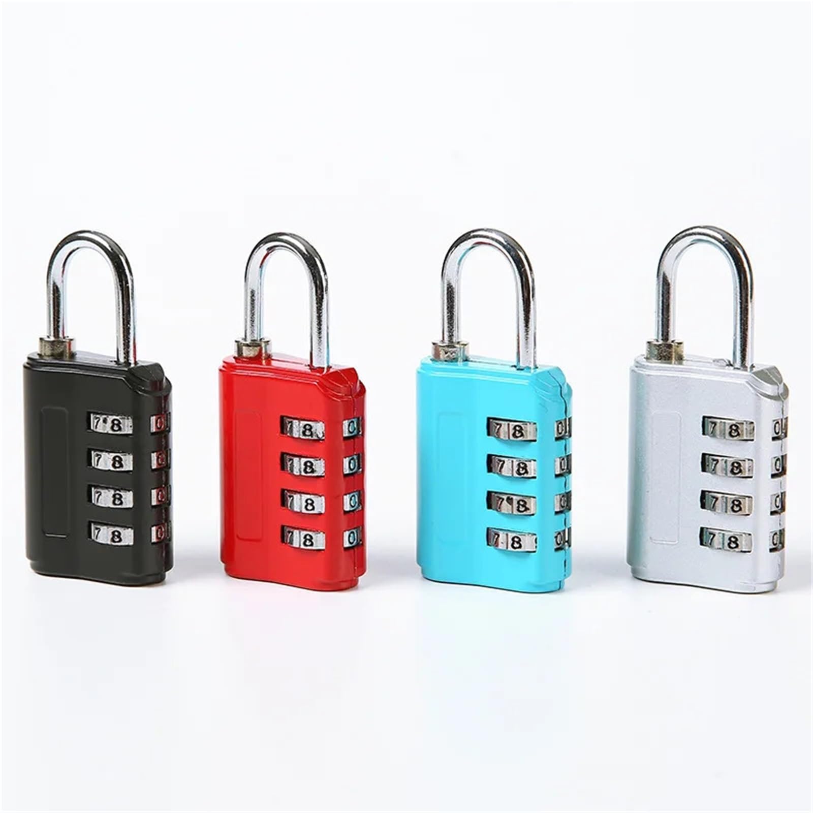Cadenas à combinaison quatre chiffres rouge armoire gymnastique et valise