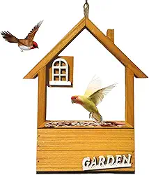 Bohany Alimentador de pássaros ao ar livre, Alimentadores de pássaros para janelas externas | Comedouro de pássaros pendurado para varanda,Alimentador de pássaros selvagens à prova d'água para janela
