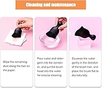 Vista 7 de 1 cepillo de polvo para el interior del automóvil, cepillo de detalles automático sin arañazos, cepillo suave de limpieza interior del automóvil