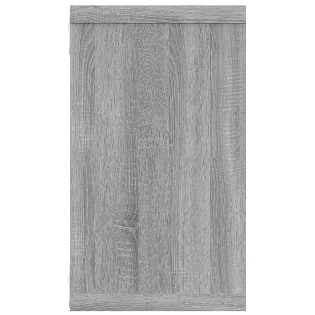 Estantería flotante para pared (80 x 15 x 26,5 cm, 2 unidades), color gris Sonoma