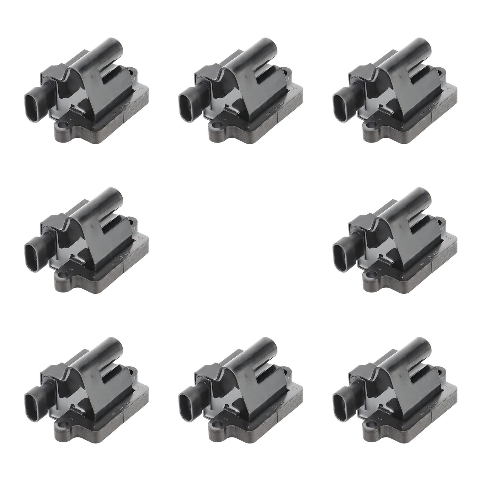 Ignition Coil Pack set of 8, Compatible with Chevy, GMC, Cadillac Vehicles - Silverado, Avalanche, Suburban, Express, Sierra, Yukon, Savana, Escalade & Hummer - ‎Replace# 12558693, UF271, D581, C1208