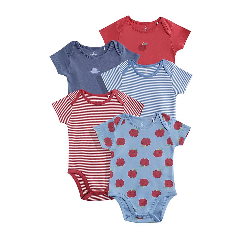 Mothercare Girls Printed Sleeveless Bodysuit - Pack of 5 - Multi-picture-13