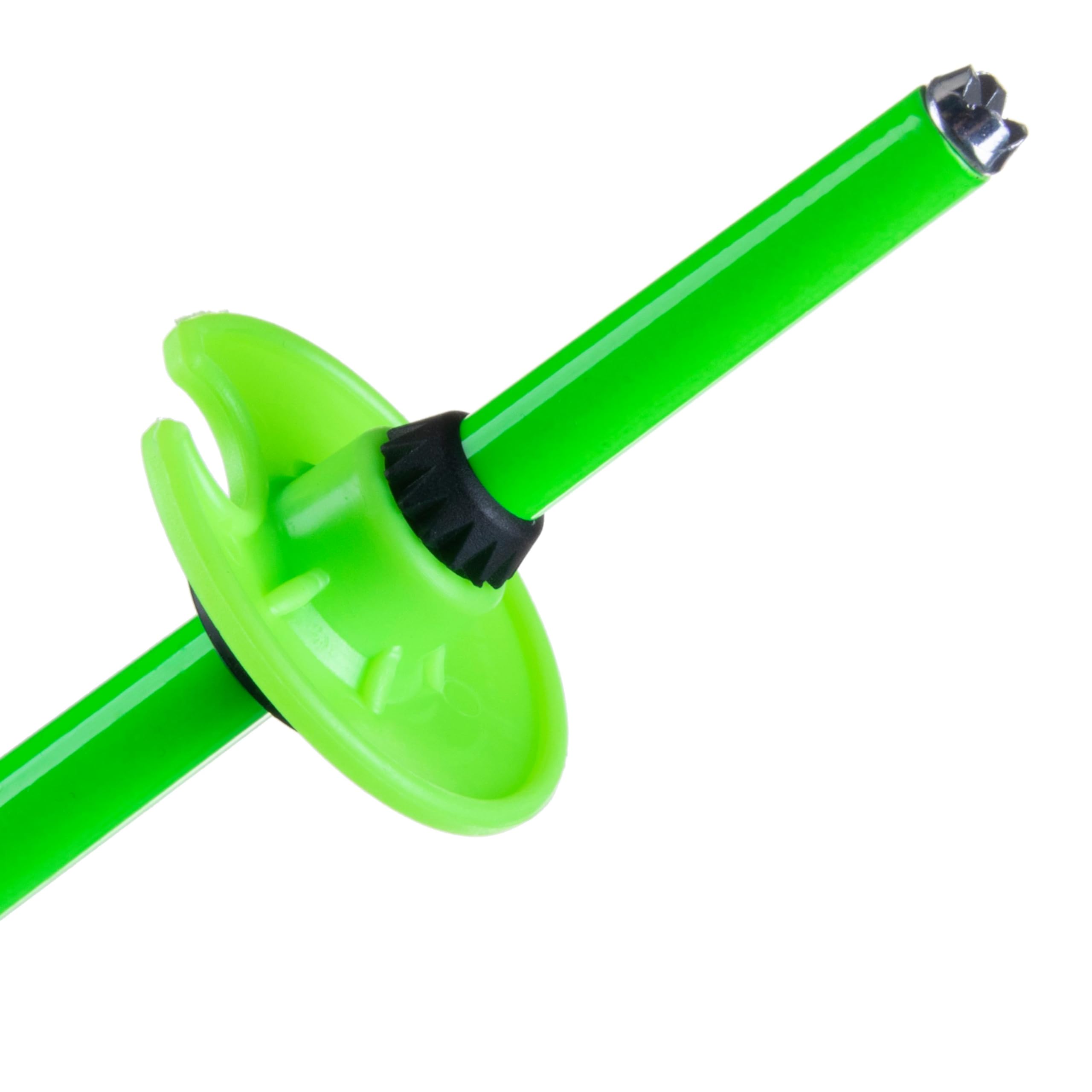 Komperdell Bastoncini da Sci Unisex Adulti Green Fluo 110 - 135 cm